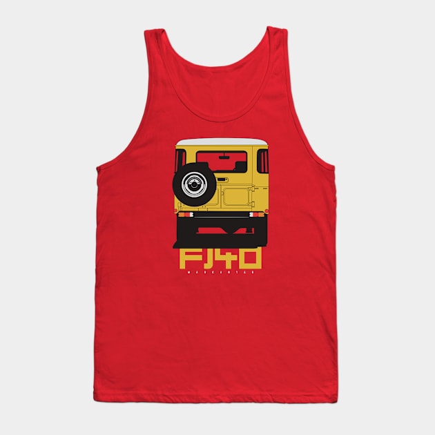 Landcruiser fj40 (yellow) Tank Top by Markaryan